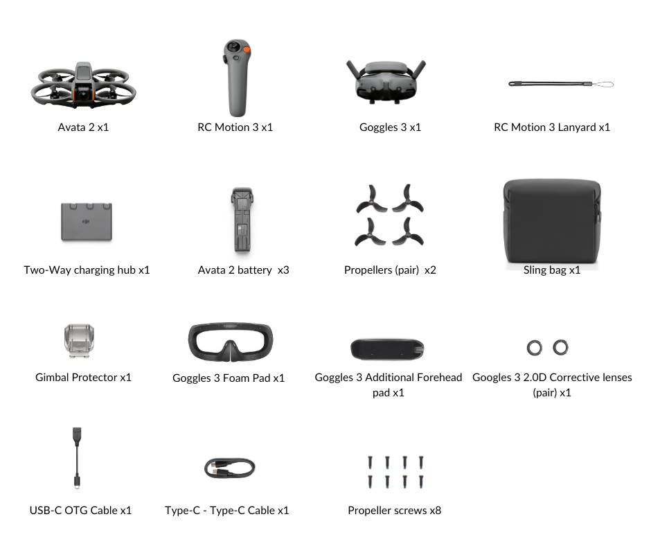 DJI AVATA 2 FLY MORE COMBO
