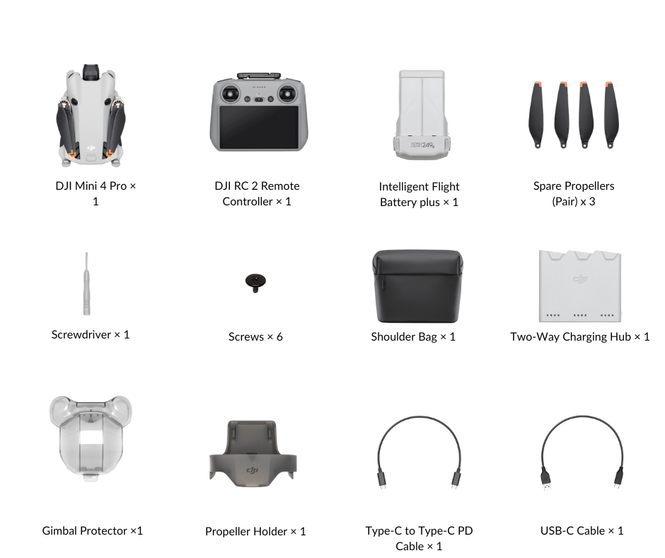 DJI MINI 4 PRO FLY MORE COMBO PLUS (DJI RC 2)